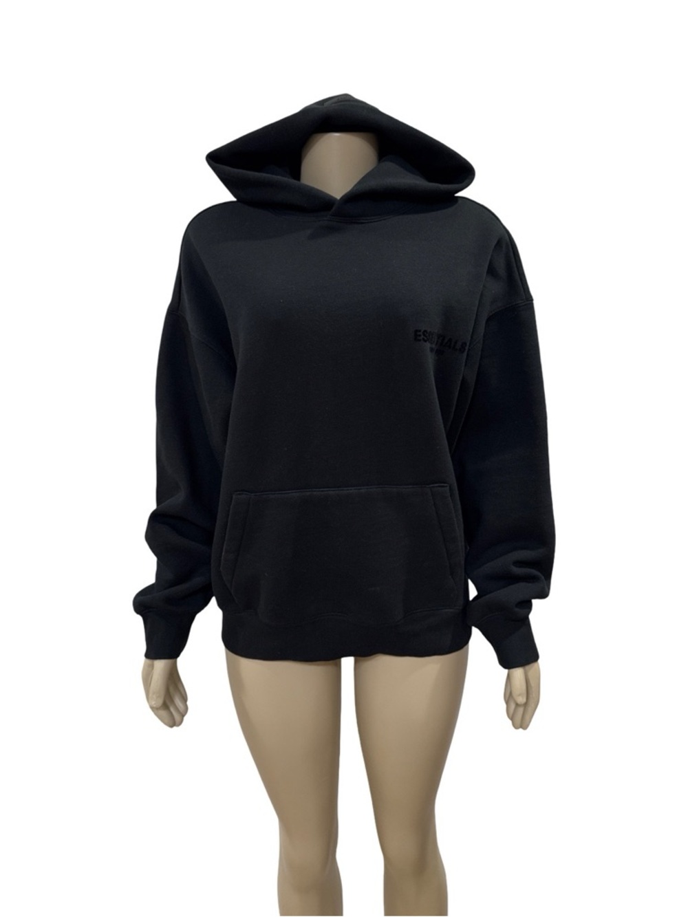 Essentials Fear Of GOD Black Women's Hooded Pullover Sweatshirt